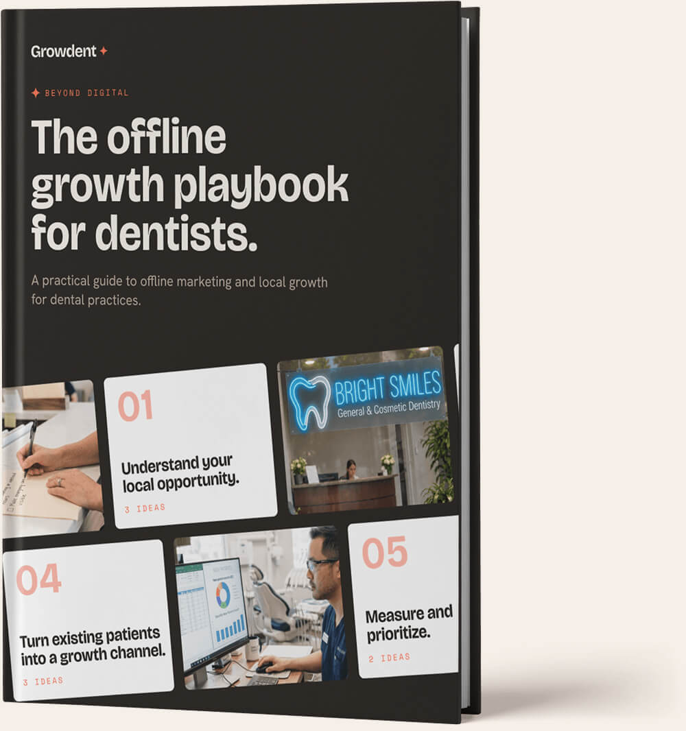 The offline growth playbook for dentists, Growdent ebook